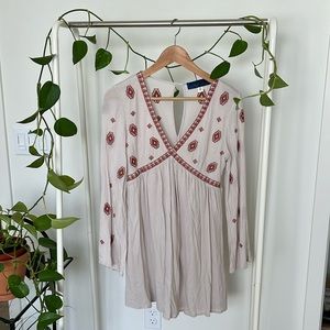 Blue Rain Bohemian Dress in XS